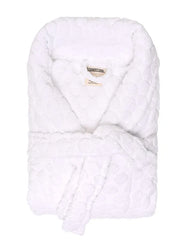 Polka Dot Robe - White